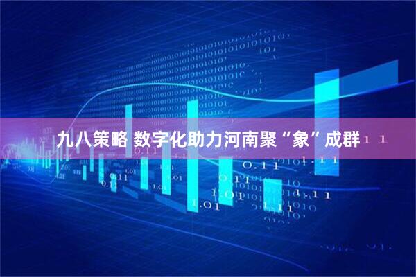 九八策略 数字化助力河南聚“象”成群